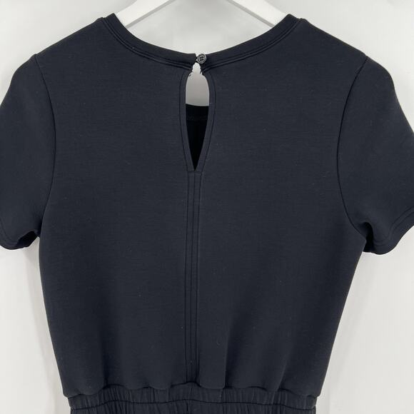 SPANX‎ AirEssentials Short Sleeve Romper Pockets Soft Airluxe Black Size XS - Picture 8 of 12